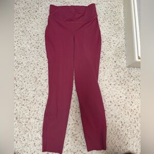 Lululemon Athletica Maroon High-Waist Leggings